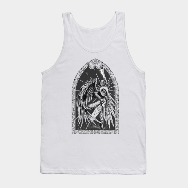 Archangel Saint Michael Tank Top by Art of Arklin